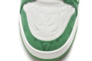 Louis Vuitton Trainer Green Monogram Denim White